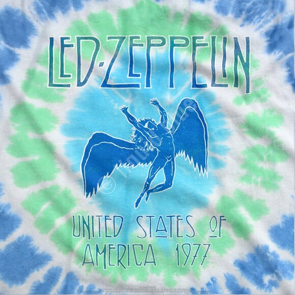 Led Zeppelin Ramble On Tie-Dye T-Shirt Sizes Med, LG, XL, 2X - Picture 3 of 6